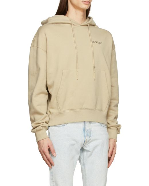 Off-White c/o Virgil Abloh Natural Arrows-Motif Brushed Jumper for men