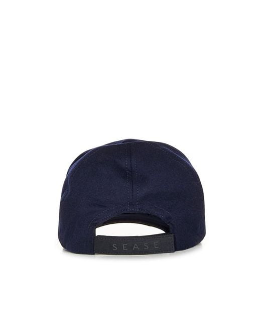 Sease Blue Cashmere Baseball Hat for men