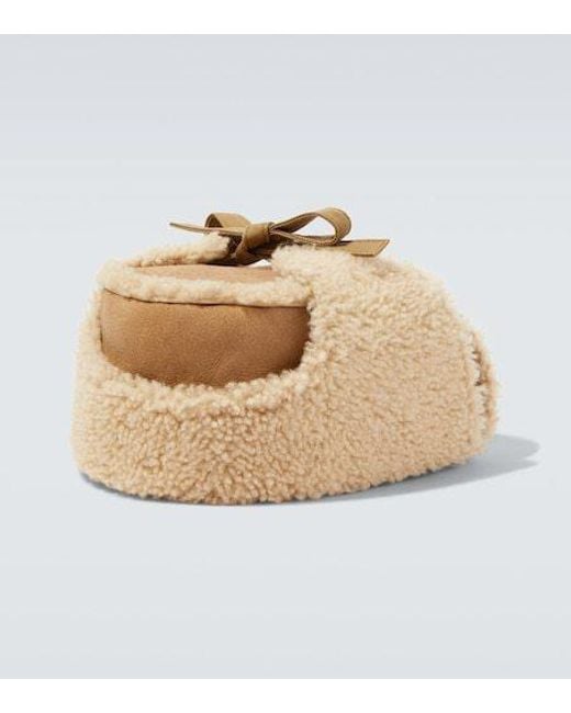 Visvim Natural Convertible Pilot Hat for men