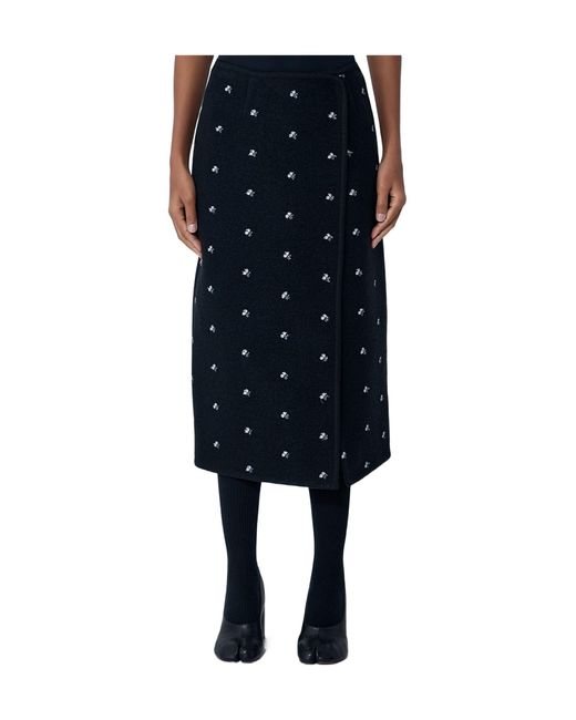 Rier Blue Walker Midi Skirt