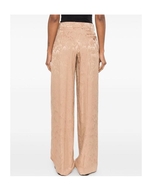 Stella McCartney Natural Jacquard Silk Blend Pataloons
