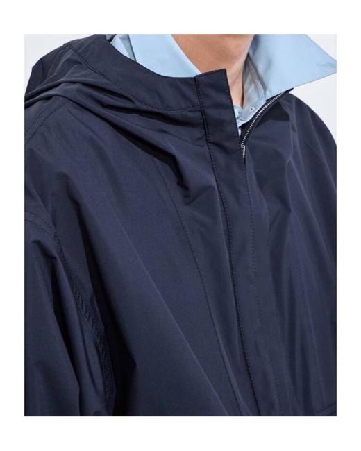 Bottega Veneta Blue Technical Hooded Blouson for men