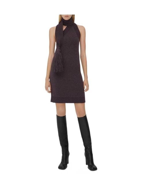 Bottega Veneta Black Wraparound Neck Dress
