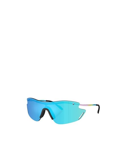 Oakley Blue Geometric Sunglasses for men