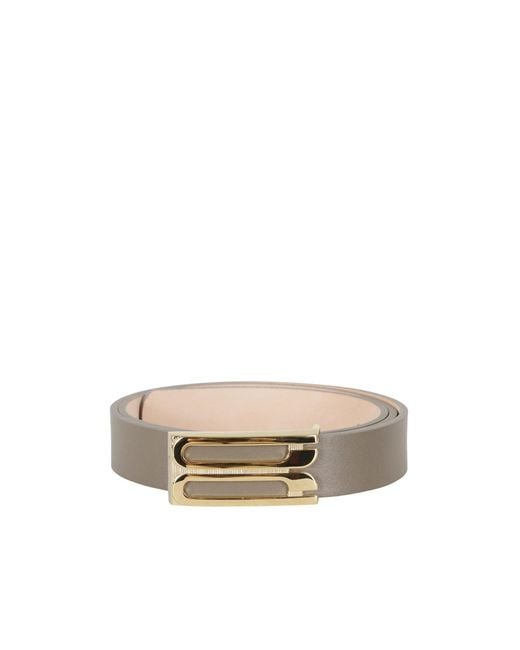 Victoria Beckham White Adjustable Waistband