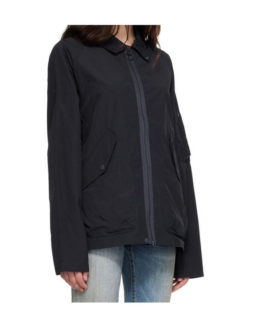 Barbour Black Zip-Up Jacket