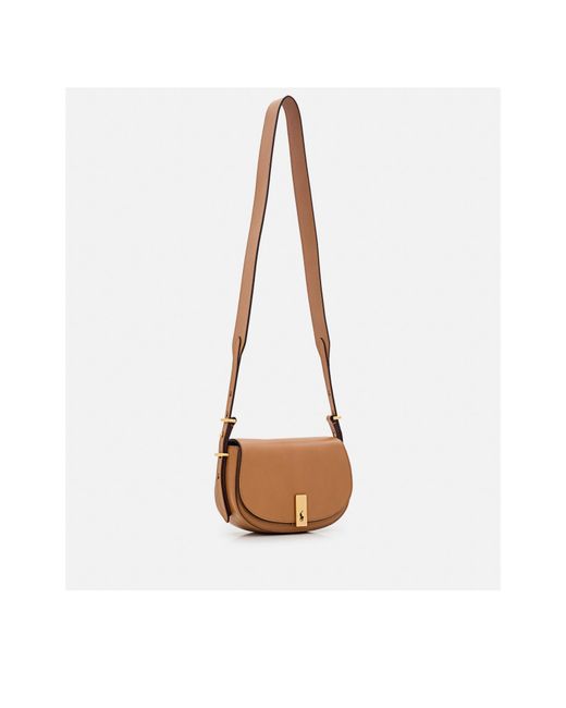Polo Ralph Lauren White Mini Polo Id Foldover Top Crossbody Bag