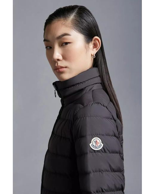 Moncler Gray High Neck Quilted Jacket