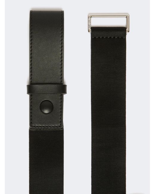 Max Mara White Masvisino Logo Printed Belt