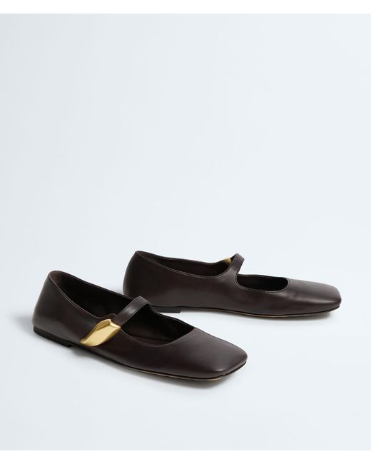 Bottega Veneta Black Charlotte Mary-Jane Ballerina