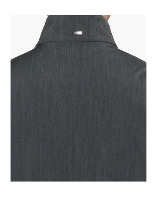 Herno Gray Lightweight Bomber Jacket for men