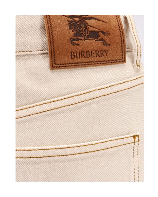 Burberry Natural Logo Patch Flared Jeans