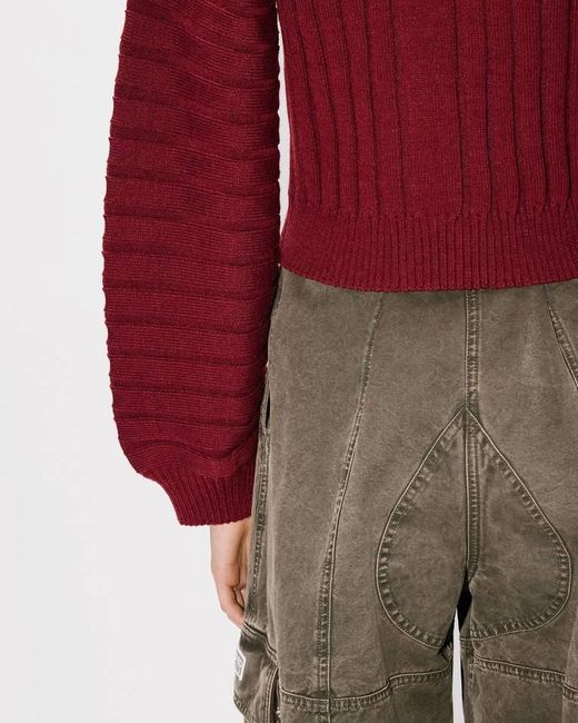 KENZO 3D' Embroidered Rib-Knit Cardigan