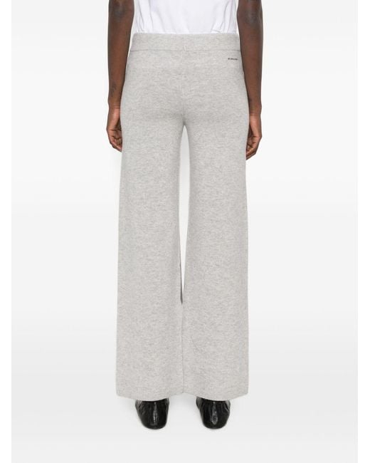 ERMANNO FIRENZE White Drawstring-Waist Track Pants