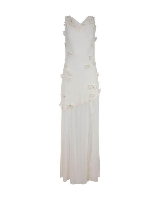 ROTATE BIRGER CHRISTENSEN White Floral Embellished Dress