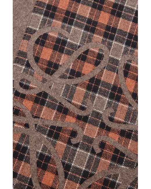 Loewe Brown Anagram Scarf