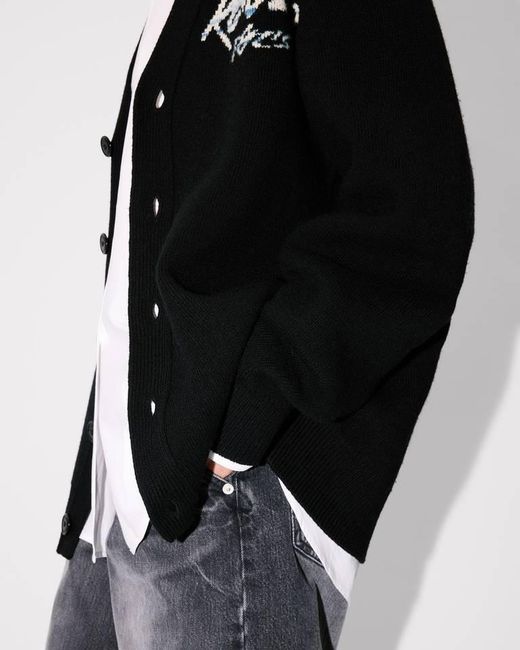 KENZO Black X Futura 2000 Genderless Cardigan for men