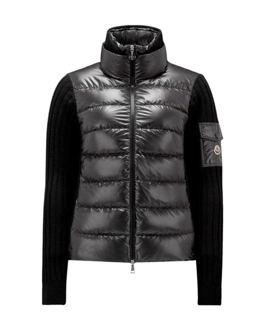Moncler Black Long-Sleeved Cardigan