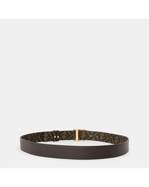Fendi White Reversible Belt for men