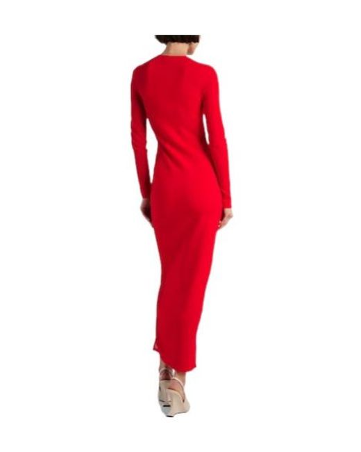Stella McCartney Red Miracle Panelled Maxi Dress