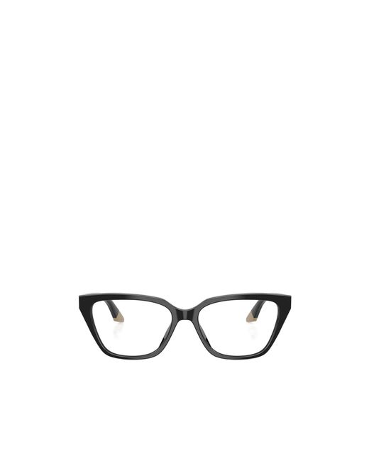 Emporio Armani White Cat-Eye Glasses