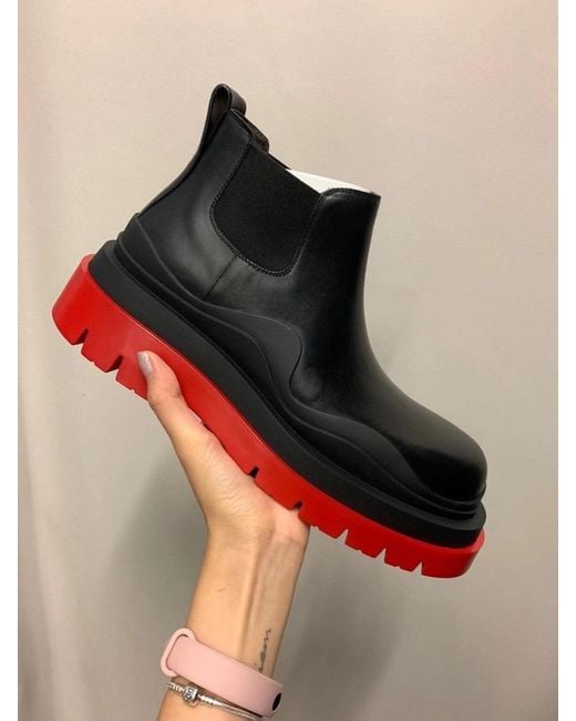 Bottega Veneta Multicolor Tire Chelsea Boots
