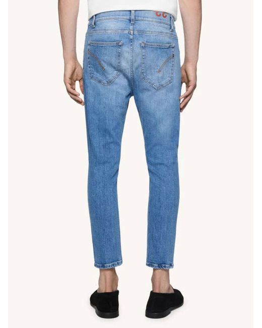 Dondup Blue Cropped Jeans for men