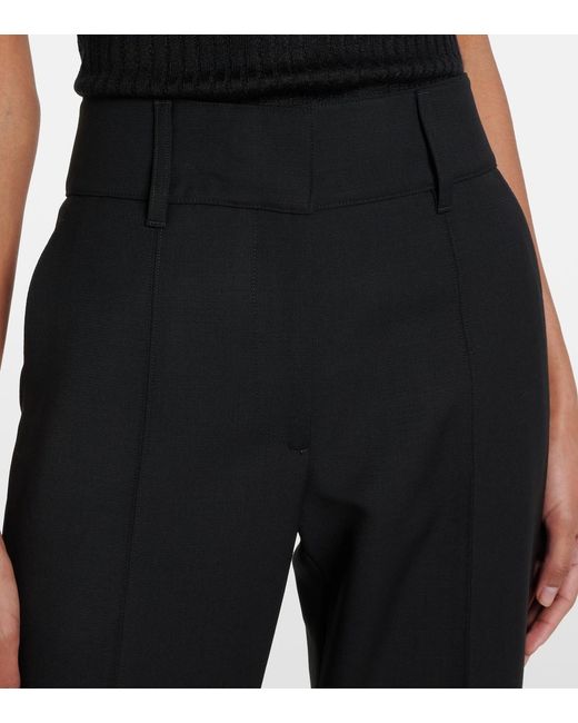 Gabriela Hearst Black Rhein Wool Flared Pants