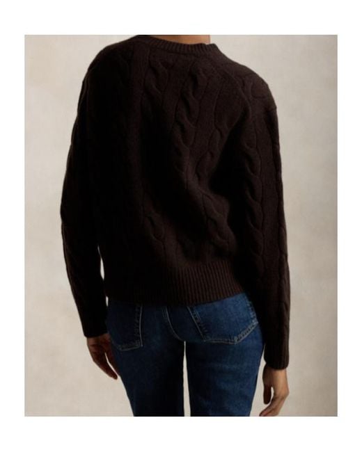 Polo Ralph Lauren Brown Long-Sleeve Crew-Neck Sweater