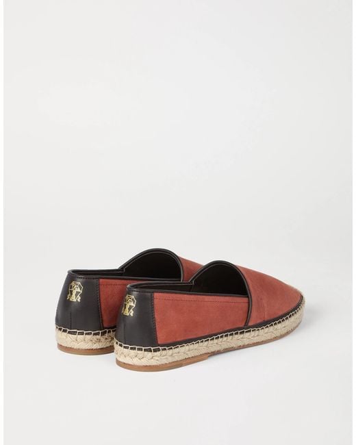 Brunello Cucinelli Brown Straw Casual Shoes for men