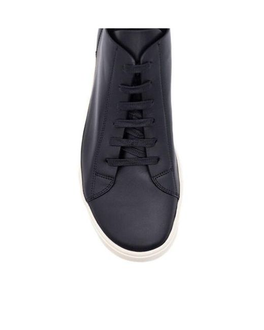 Rick Owens Blue Lace-Up Low-Cut Sneakers for men