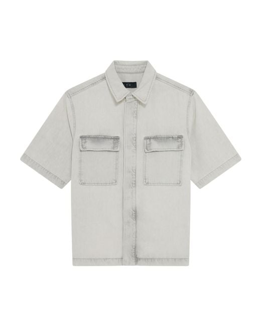 IRO Gray Short-Sleeved Shirt for men