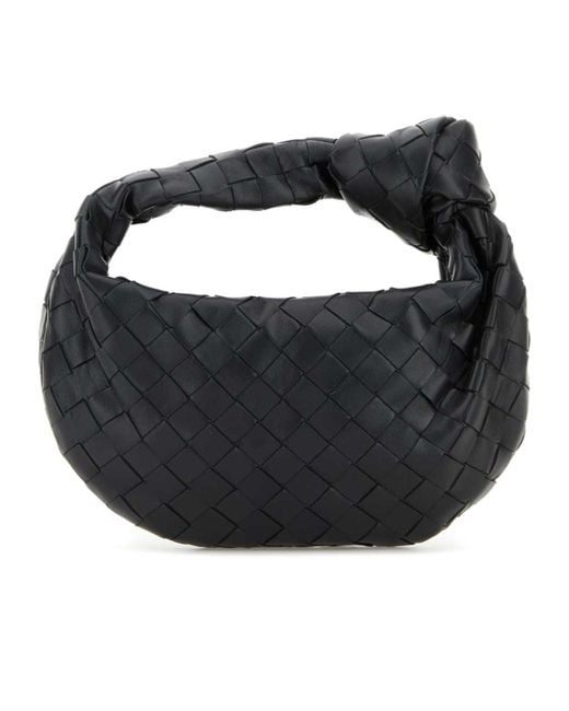 Bottega Veneta Black Jodie Mini Tote Bag