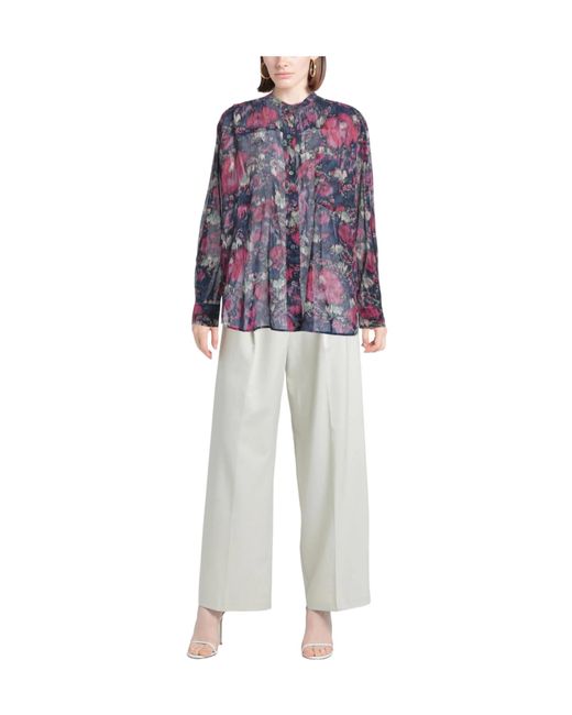 Isabel Marant Purple Patterned Shirts Blouses
