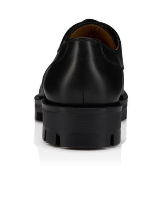 Christian Louboutin Black Davisol Lion Derbies for men