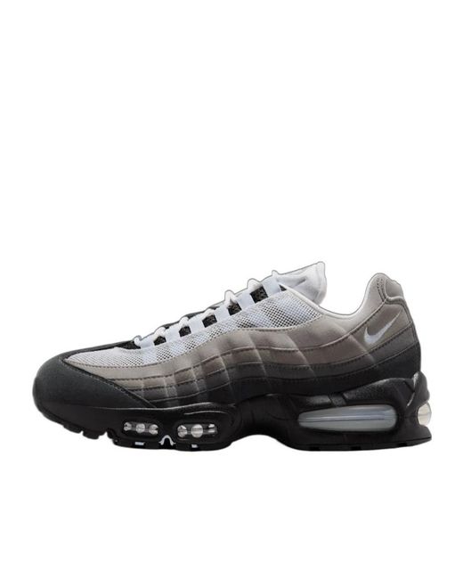 Nike Gray Air Max 95 Lace-Up Sneakers for men