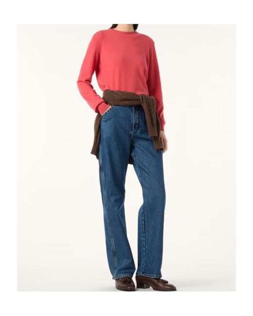 Loro Piana Red Sergio Crewneck Jumper