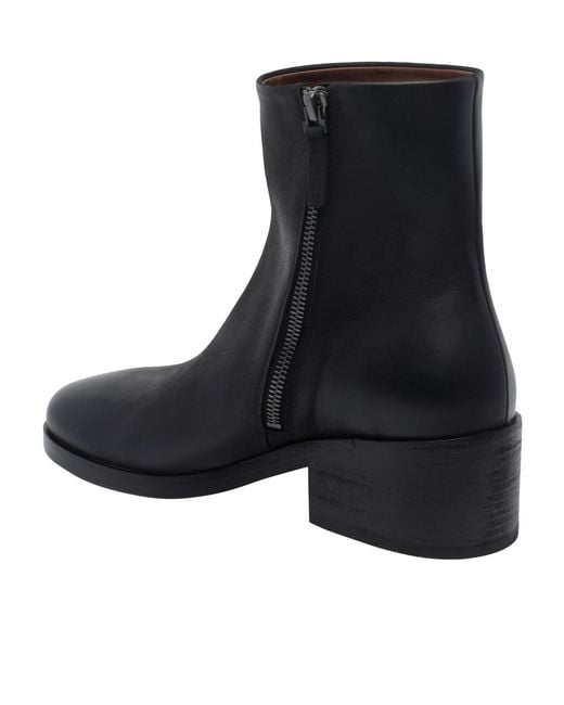 Marsèll Black Chunky Heeled Ankle Boots