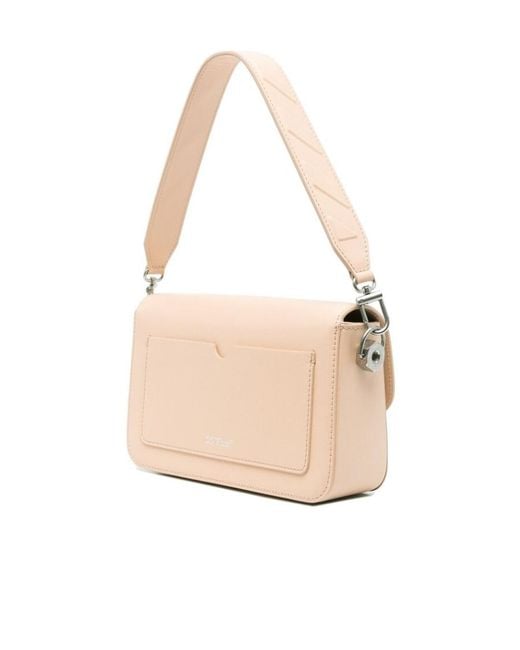 Off-White c/o Virgil Abloh Pink Binder Clip Foldover Top Crossbody Bag