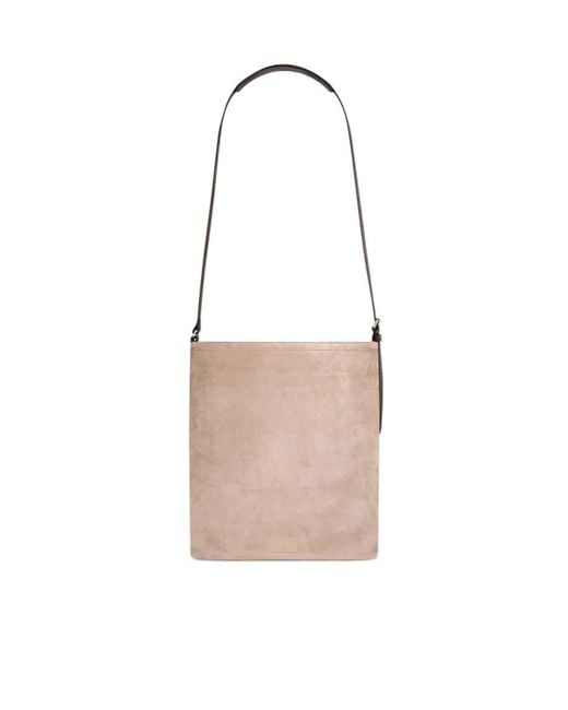 Dries Van Noten White Suede Tote Bag for men