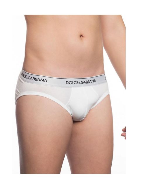 Dolce & Gabbana White Logo Detail Panties for men