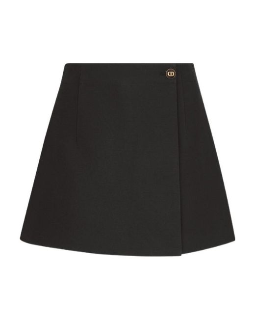 Dior Black Skort With Cd Button
