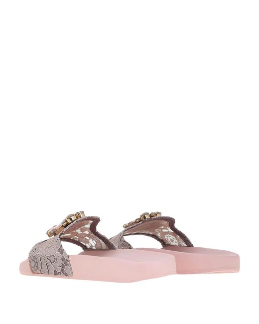 Dolce & Gabbana Pink Solid Color Sandals