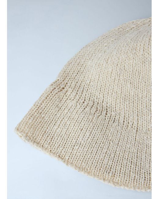 The Row White Knitted Brimless Hat