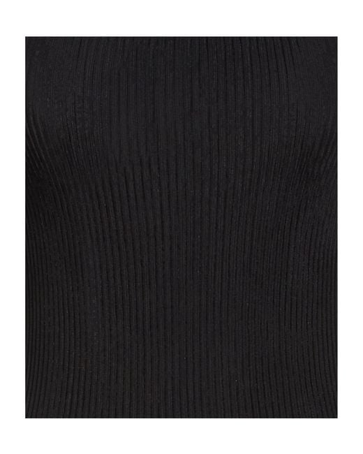 Burberry Black Solid Color Sleeveless T-Shirt