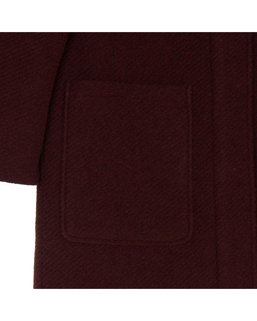 Max Mara Red Hooded Coat
