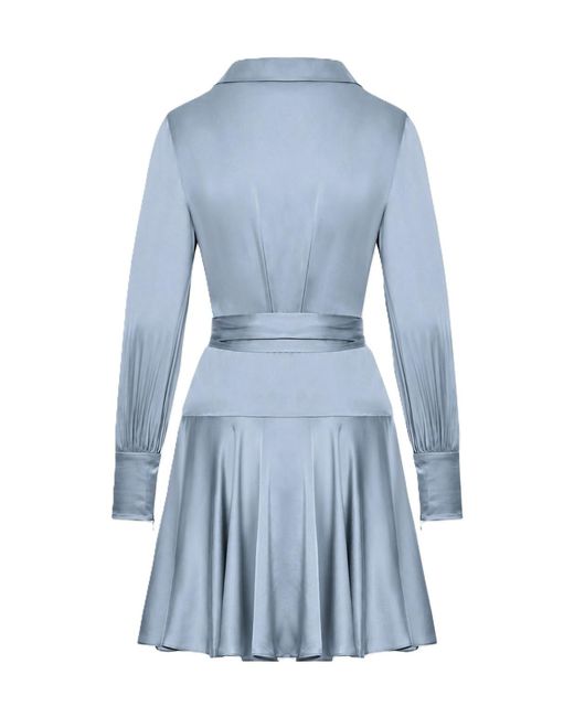 Zimmermann Blue Long-Sleeved Dress