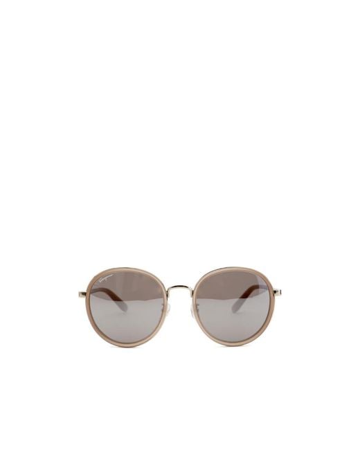 Ferragamo Metallic Logo Sunglasses