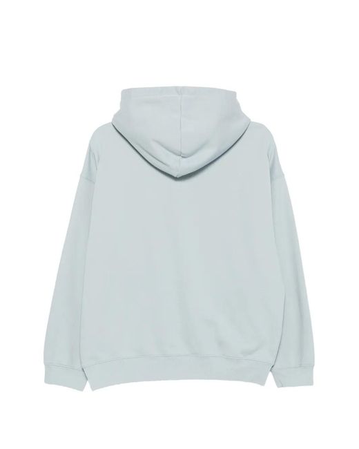 Anine Bing Blue Logo-Patch Hoodie