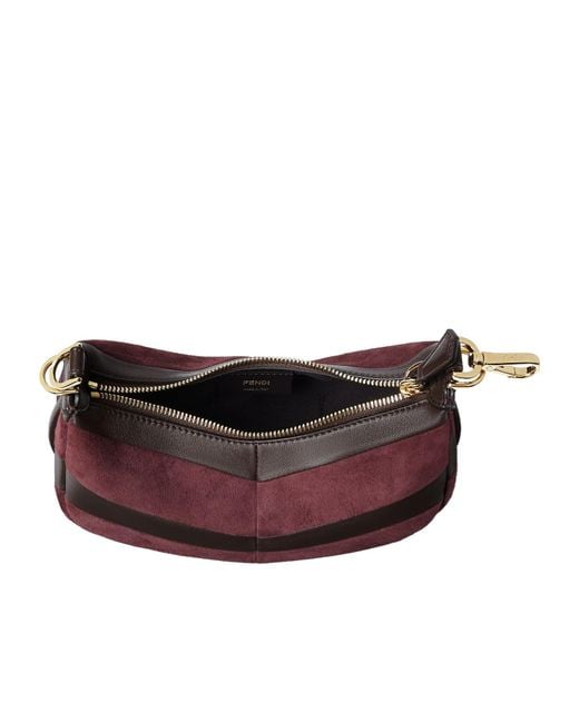 Fendi Purple Graphy Two-Toned Mini Tote Bag